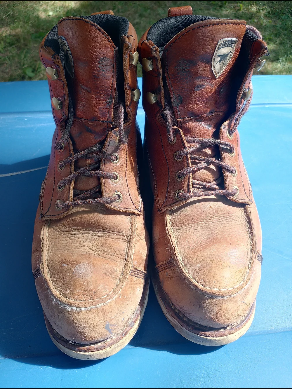 Irish Setter 838 Brown Leather Lace-Up Work Boots Size 9.5D